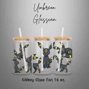 Pokemon Umbreon 16oz. Frosted Glass Cup